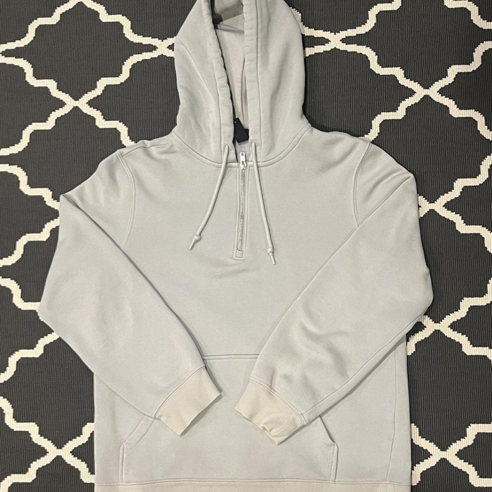 H&M Men's Blue and Grey Hoodie